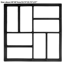 Load image into Gallery viewer, DIY Plastic Path Maker Mold Manually Paving Cement Brick Stone Road Paving Mold Concrete Molds Tool for Garden Paving Accessory