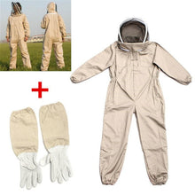 Load image into Gallery viewer, Cotton Full Body Beekeeping Clothing Veil Hood Hat Clothes Jacket Protective Beekeeping Suit Beekeepers Bee Suit Safety Clothing